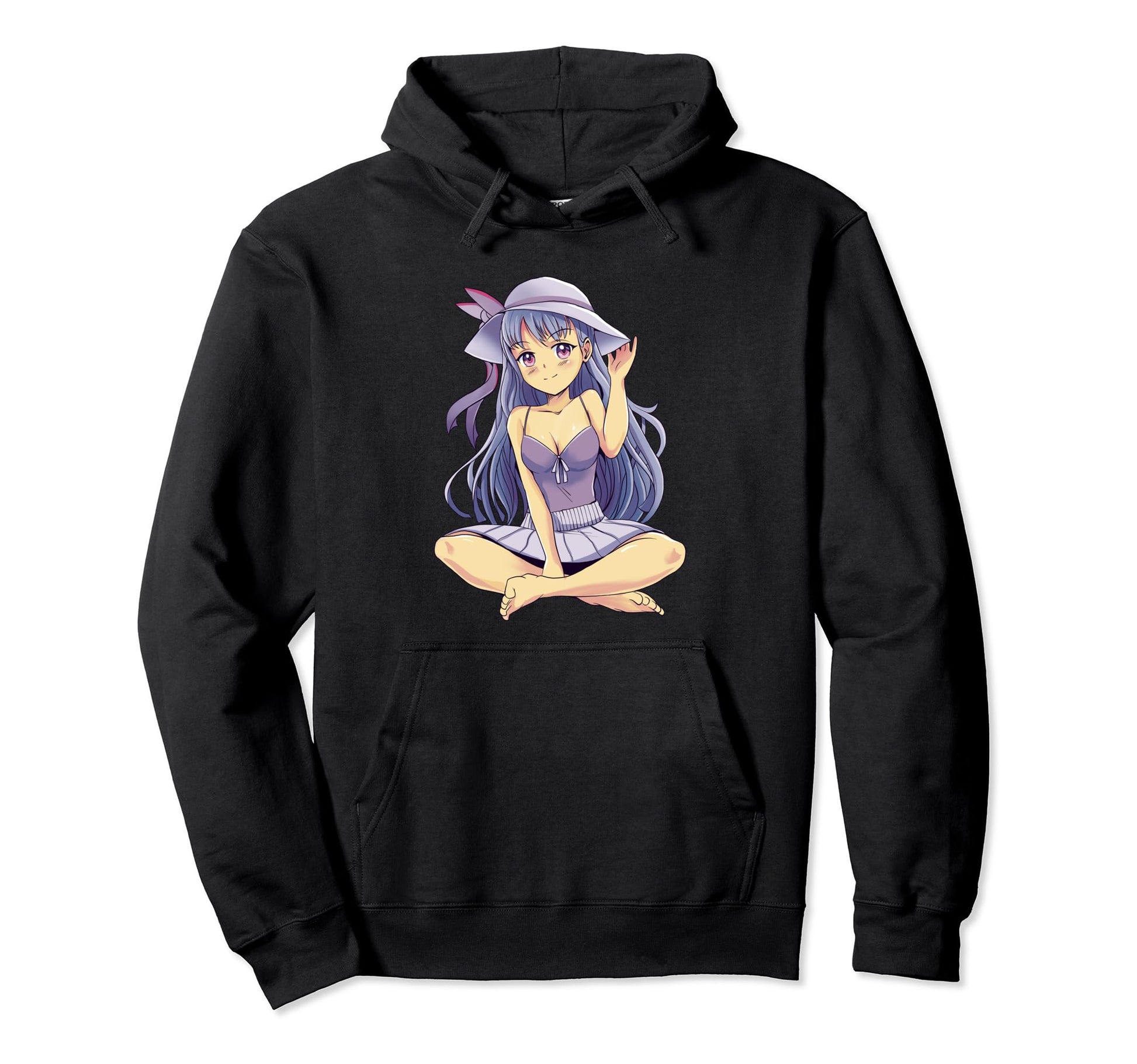 Anime Wearing Dress Japanese Anime Art Hoodie - Unique Graphic for Adults - T-Shirt, Sweatshirt, Hoodie
