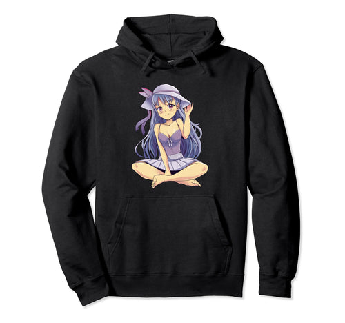 Anime Wearing Dress Japanese Anime Art Hoodie - Unique Graphic for Adults - T-Shirt, Sweatshirt, Hoodie