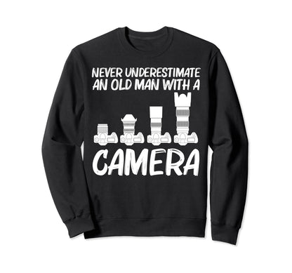 Photography Art Dad Photographer Sweatshirt - Graphic Print Men Women - T-Shirt, Sweatshirt, Hoodie