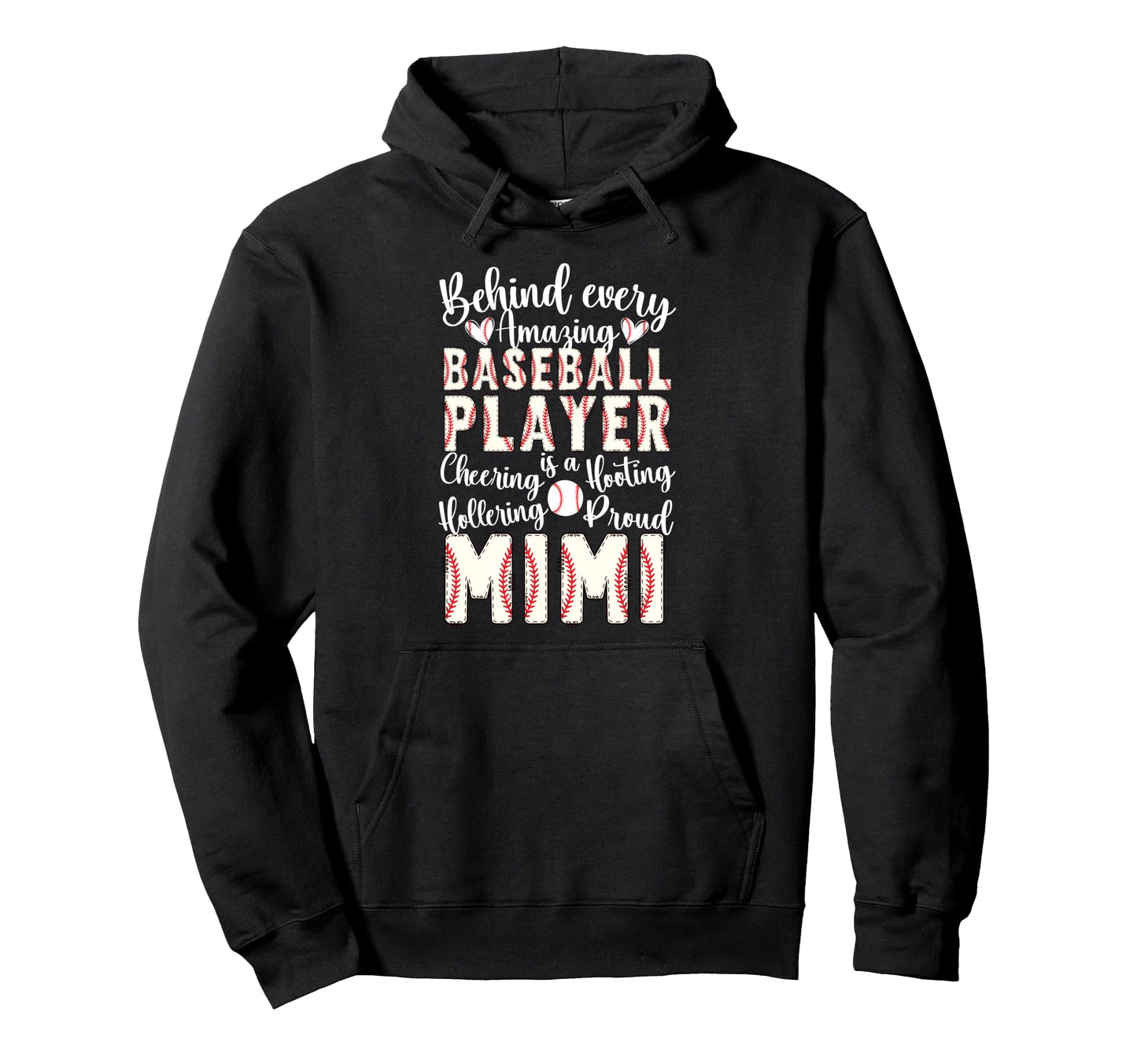 Proud Mimi Baseball Player Mimi Hoodie - Aesthetic Graphic for Adults - T-Shirt, Sweatshirt, Hoodie
