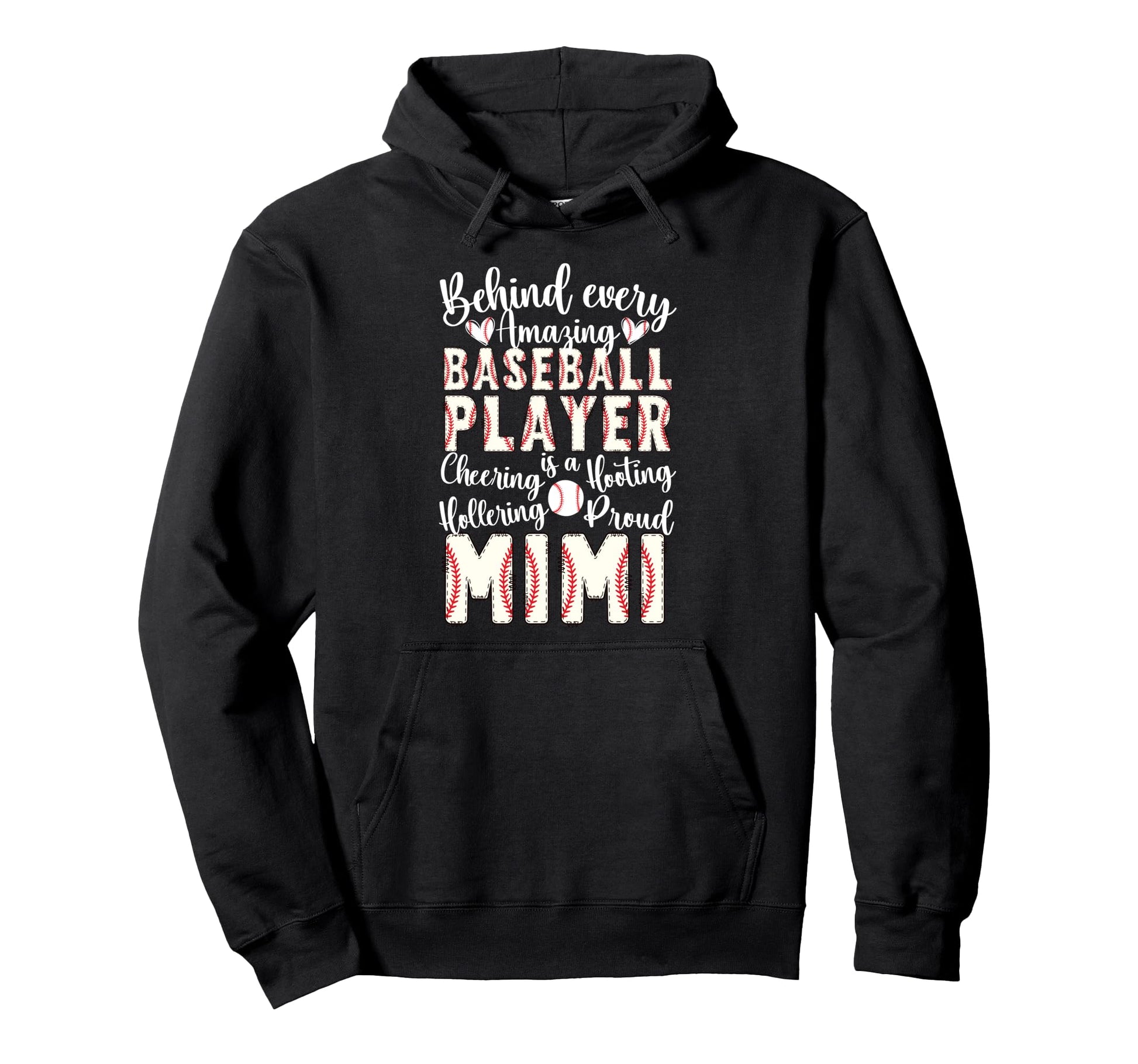 Proud Mimi Baseball Player Mimi Hoodie - Aesthetic Graphic for Adults - T-Shirt, Sweatshirt, Hoodie