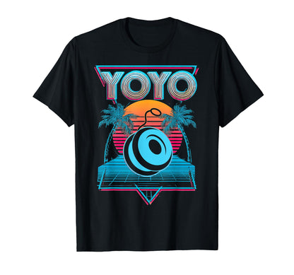 Yoyo Toy Vaporwave Aesthetic Sunset T-Shirt - Unique Graphic Men Women - T-Shirt, Sweatshirt, Hoodie