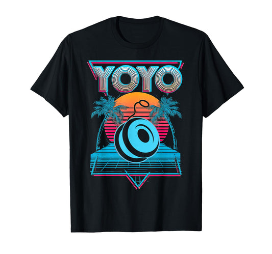 Yoyo Toy Vaporwave Aesthetic Sunset T-Shirt - Unique Graphic Men Women - T-Shirt, Sweatshirt, Hoodie
