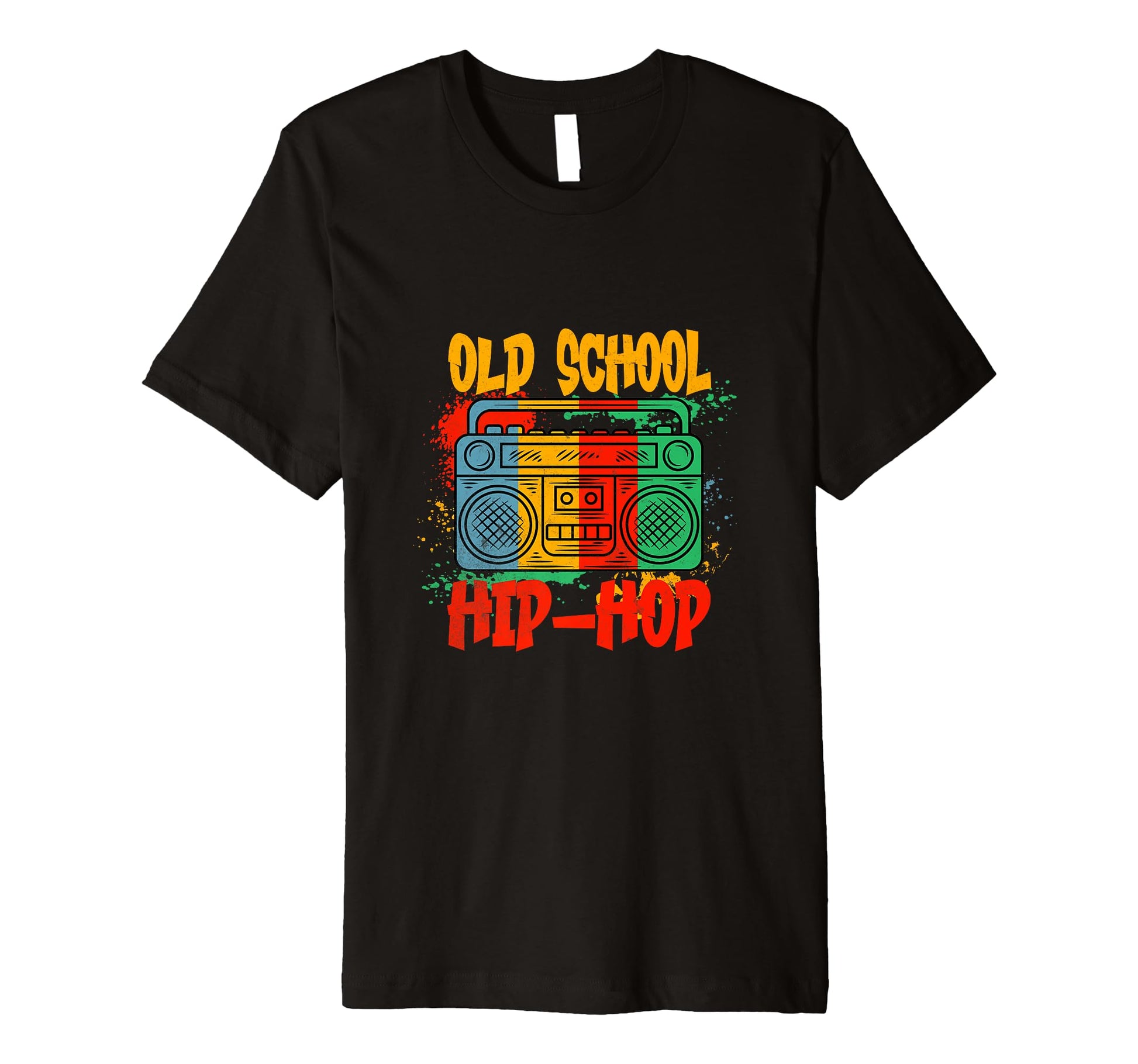 Music Graffiti Boombox Old School Hip T-Shirt - Minimalist Print Men Women - T-Shirt, Sweatshirt, Hoodie