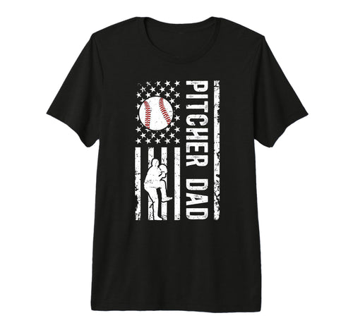 Mens Baseball Pitcher Dad Baseball Pitcher T-Shirt - Unique Graphic Unisex - T-Shirt, Sweatshirt, Hoodie