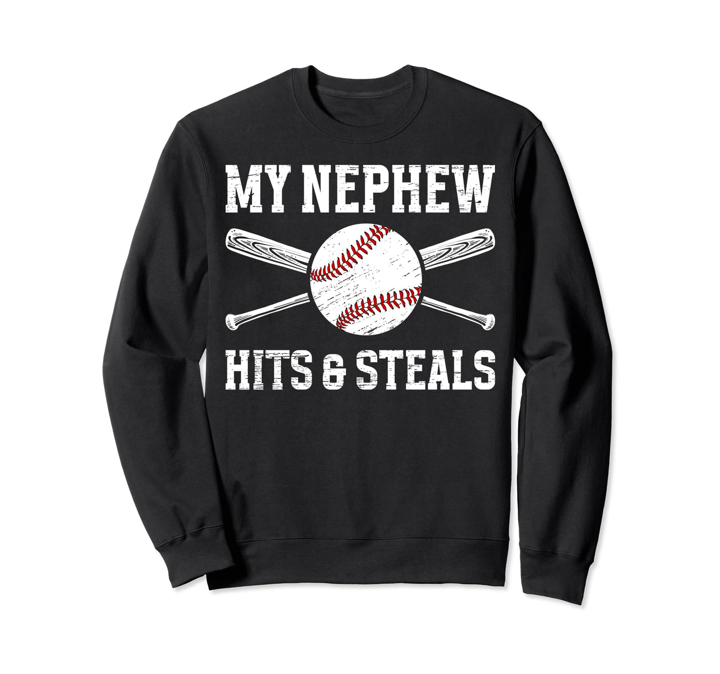 My Nephew Baseball Uncle Baseball Sweatshirt - Streetwear Style for Adults - T-Shirt, Sweatshirt, Hoodie