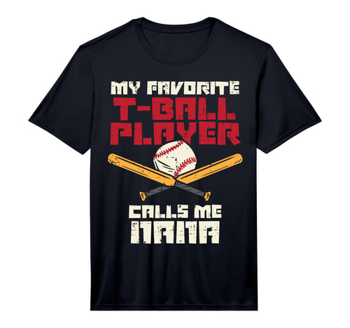 Mens My Favorite T Ball Player Calls Me T-Shirt - Graphic Print Men Women - T-Shirt, Sweatshirt, Hoodie