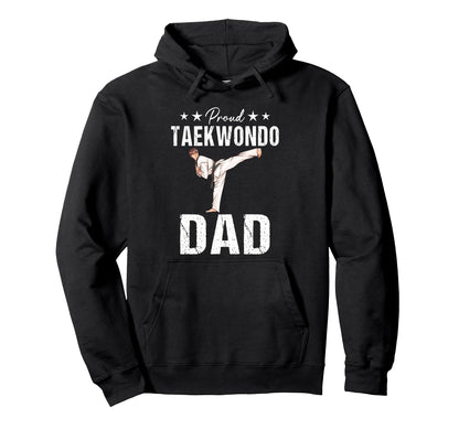 Proud Taekwondo Dad Game Day Sports Hoodie - Custom Art Print for Adults - T-Shirt, Sweatshirt, Hoodie