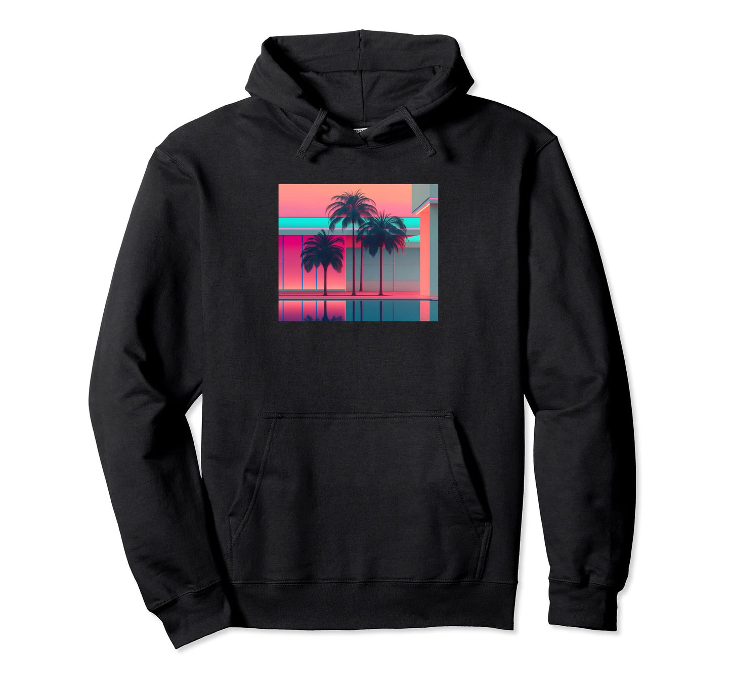 Vaporwave Aesthetic Trippy Tropical Vapor Hoodie - Unique Graphic Unisex - T-Shirt, Sweatshirt, Hoodie