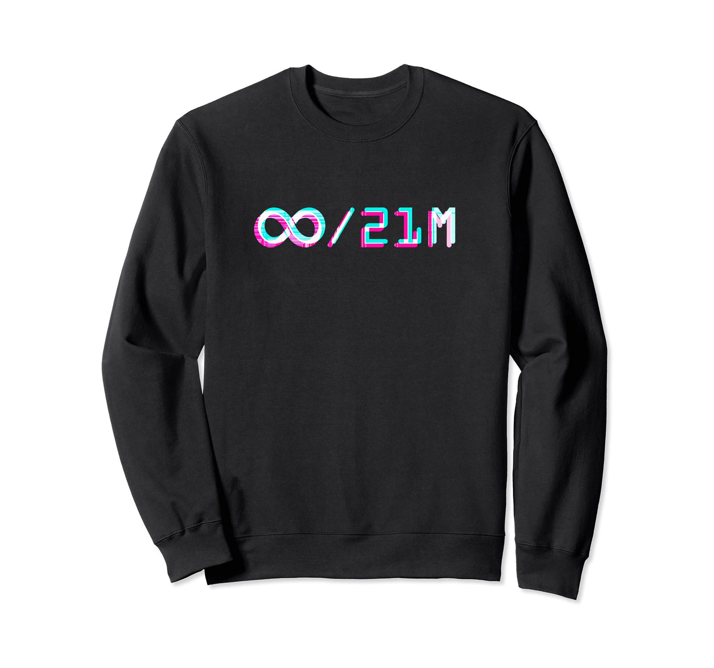 Btc Vaporwave Glitch 90S Soft Sweatshirt - Minimalist Print Men Women - T-Shirt, Sweatshirt, Hoodie