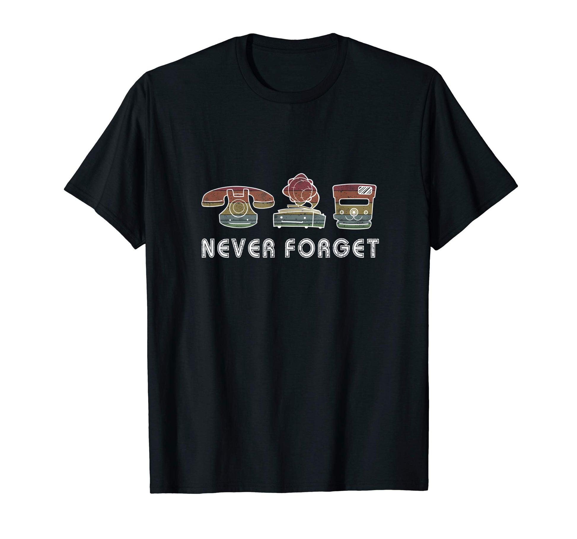 Never Forget Sarcastic Phone Camera T-Shirt - Fun Novelty Design Unisex - T-Shirt, Sweatshirt, Hoodie