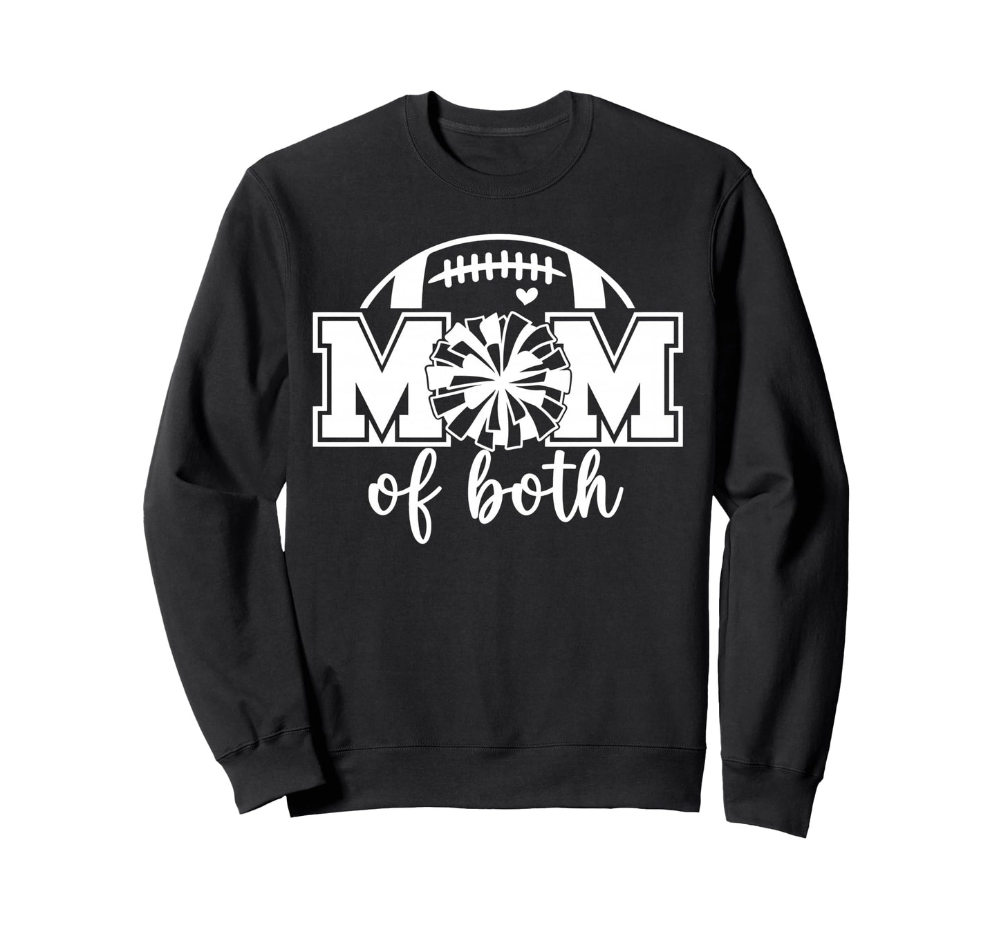 Cheer Mom Both Game Day Football Sweatshirt - Aesthetic Graphic Men Women - T-Shirt, Sweatshirt, Hoodie