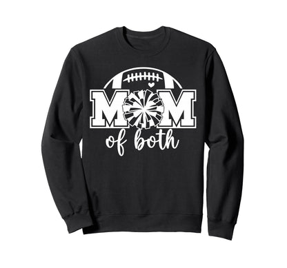 Cheer Mom Both Game Day Football Sweatshirt - Aesthetic Graphic Men Women - T-Shirt, Sweatshirt, Hoodie