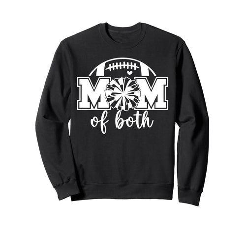Cheer Mom Both Game Day Football Sweatshirt - Aesthetic Graphic Men Women - T-Shirt, Sweatshirt, Hoodie