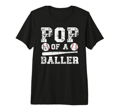 Mens Pop Baller Baseball Pop T-Shirt - Streetwear Style for Adults - T-Shirt, Sweatshirt, Hoodie