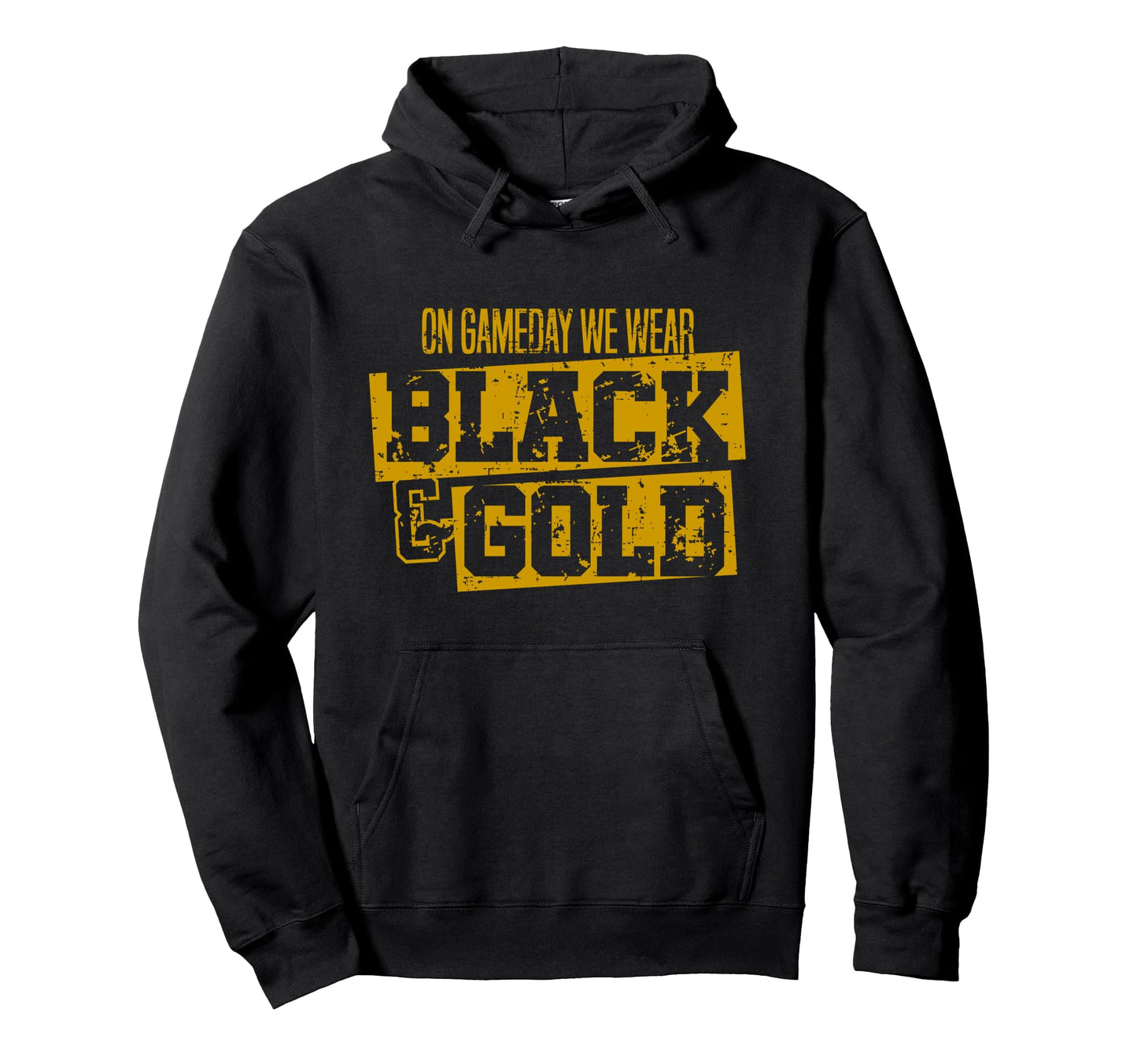Black Gold Game Day Group High School Hoodie - Unique Graphic Unisex - T-Shirt, Sweatshirt, Hoodie