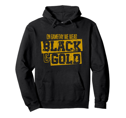 Black Gold Game Day Group High School Hoodie - Unique Graphic Unisex - T-Shirt, Sweatshirt, Hoodie