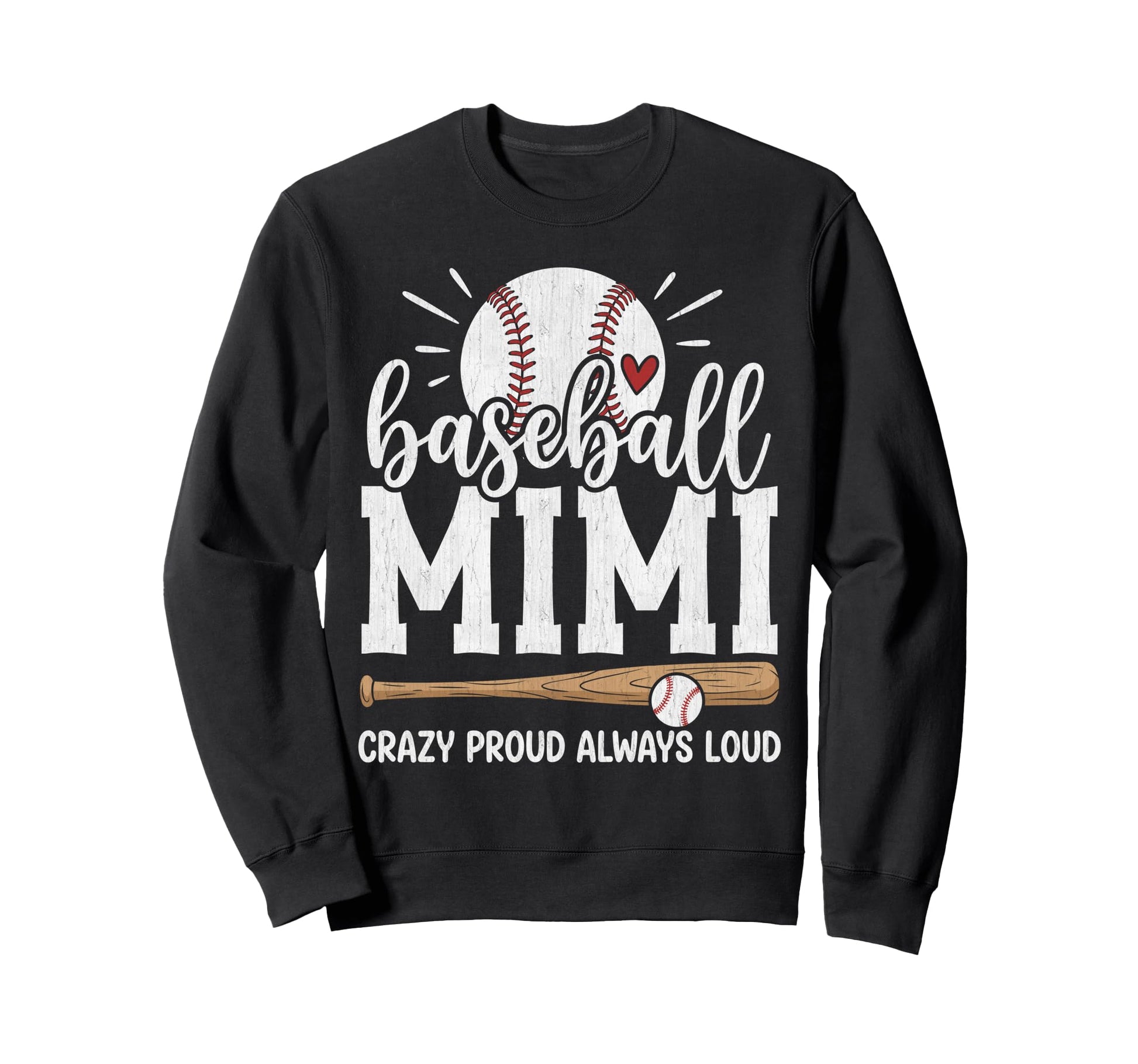 Baseball Mimi Baseball Player Sweatshirt - Streetwear Style for Adults - T-Shirt, Sweatshirt, Hoodie