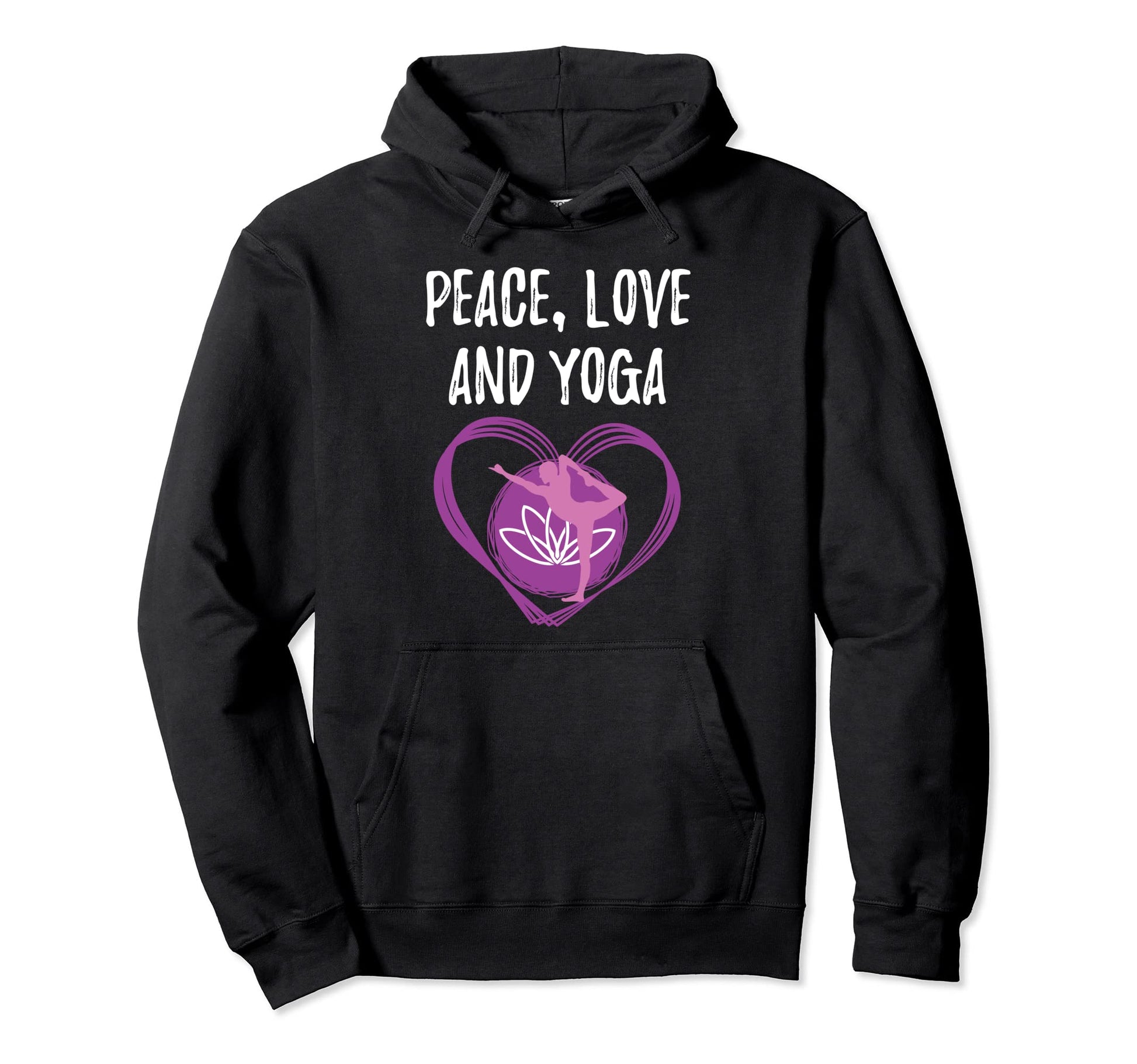 Love Yoga Yogis Peace Love And Yoga Hoodie - Novelty Apparel Men Women - T-Shirt, Sweatshirt, Hoodie