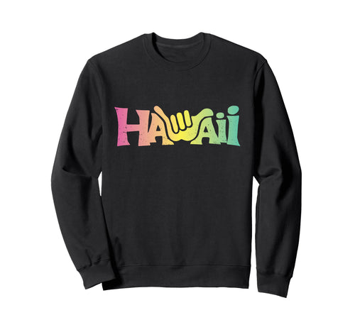 Rainbow Shaka Hawaii Island Vibes Sweatshirt - Custom Art Print for Adults - T-Shirt, Sweatshirt, Hoodie