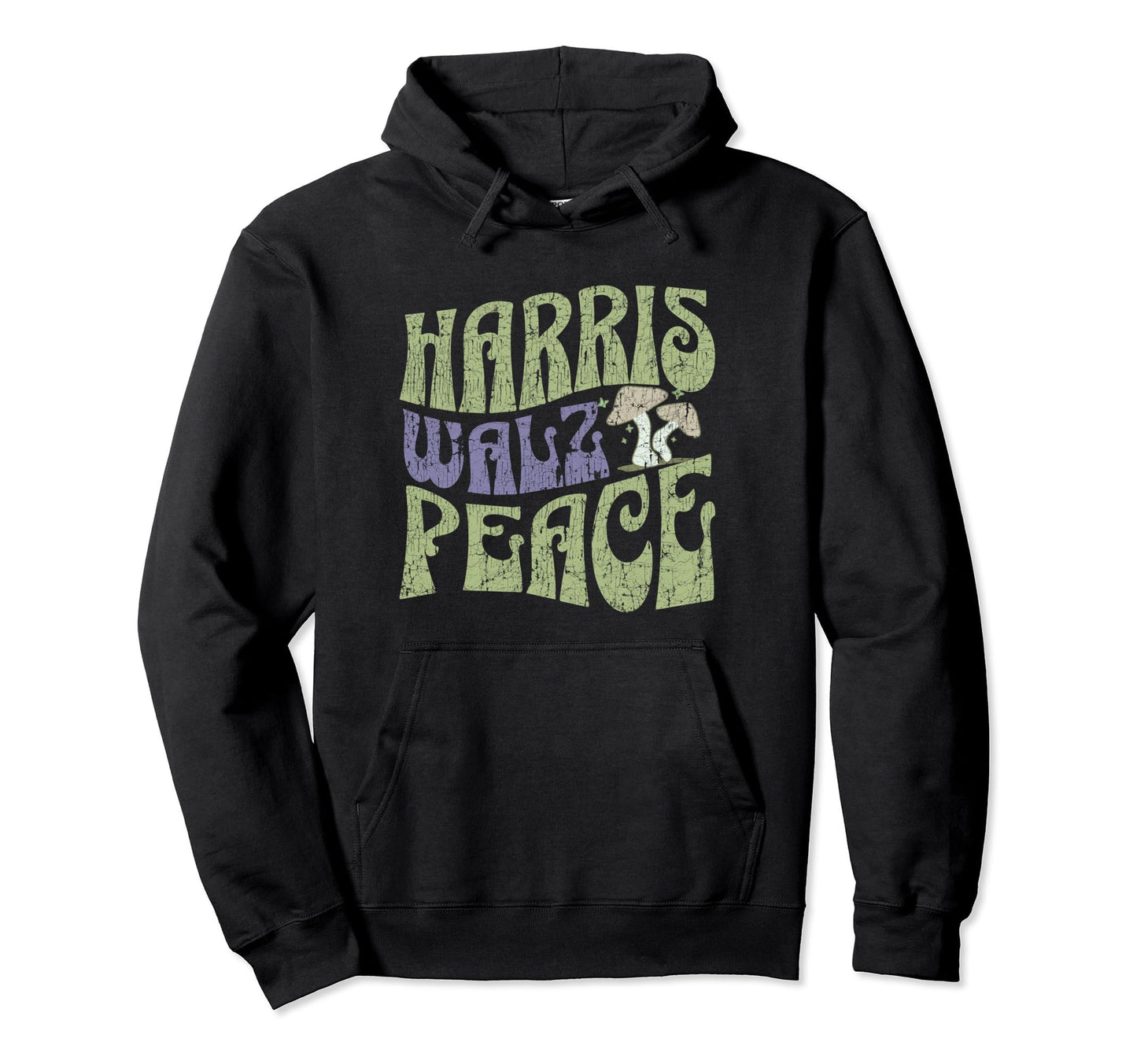 Kamala Harris Tim Walz 2024 60S Type Hoodie - Minimalist Print Unisex - T-Shirt, Sweatshirt, Hoodie