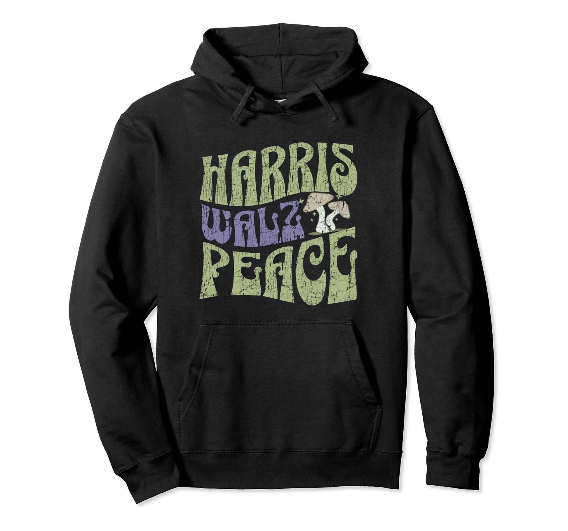 Kamala Harris Tim Walz 2024 60S Type Hoodie - Minimalist Print Unisex - T-Shirt, Sweatshirt, Hoodie