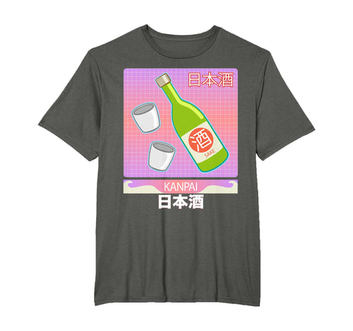 Japanese Sake Drinking Cups Kanpai T-Shirt - Unique Graphic Men Women - T-Shirt, Sweatshirt, Hoodie