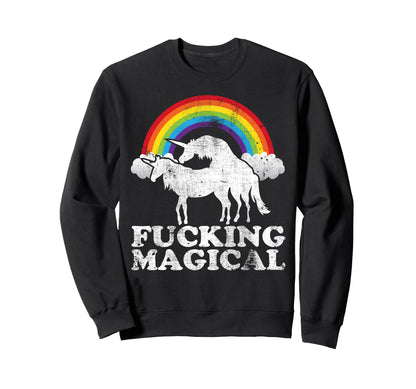 Funny Unicorn Sex Fucking Magical Sweatshirt - Unique Graphic Men Women - T-Shirt, Sweatshirt, Hoodie
