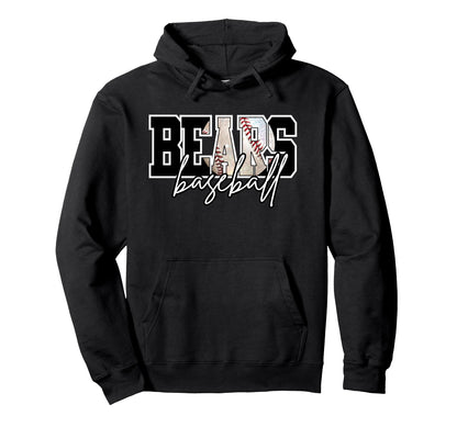 Bears Baseball Mom Game Day School Hoodie - Aesthetic Graphic for Adults - T-Shirt, Sweatshirt, Hoodie