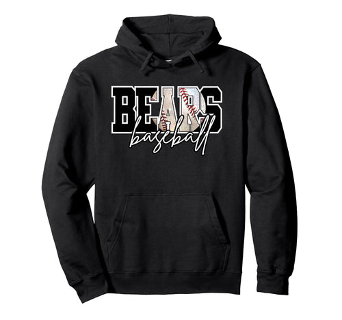 Bears Baseball Mom Game Day School Hoodie - Aesthetic Graphic for Adults - T-Shirt, Sweatshirt, Hoodie