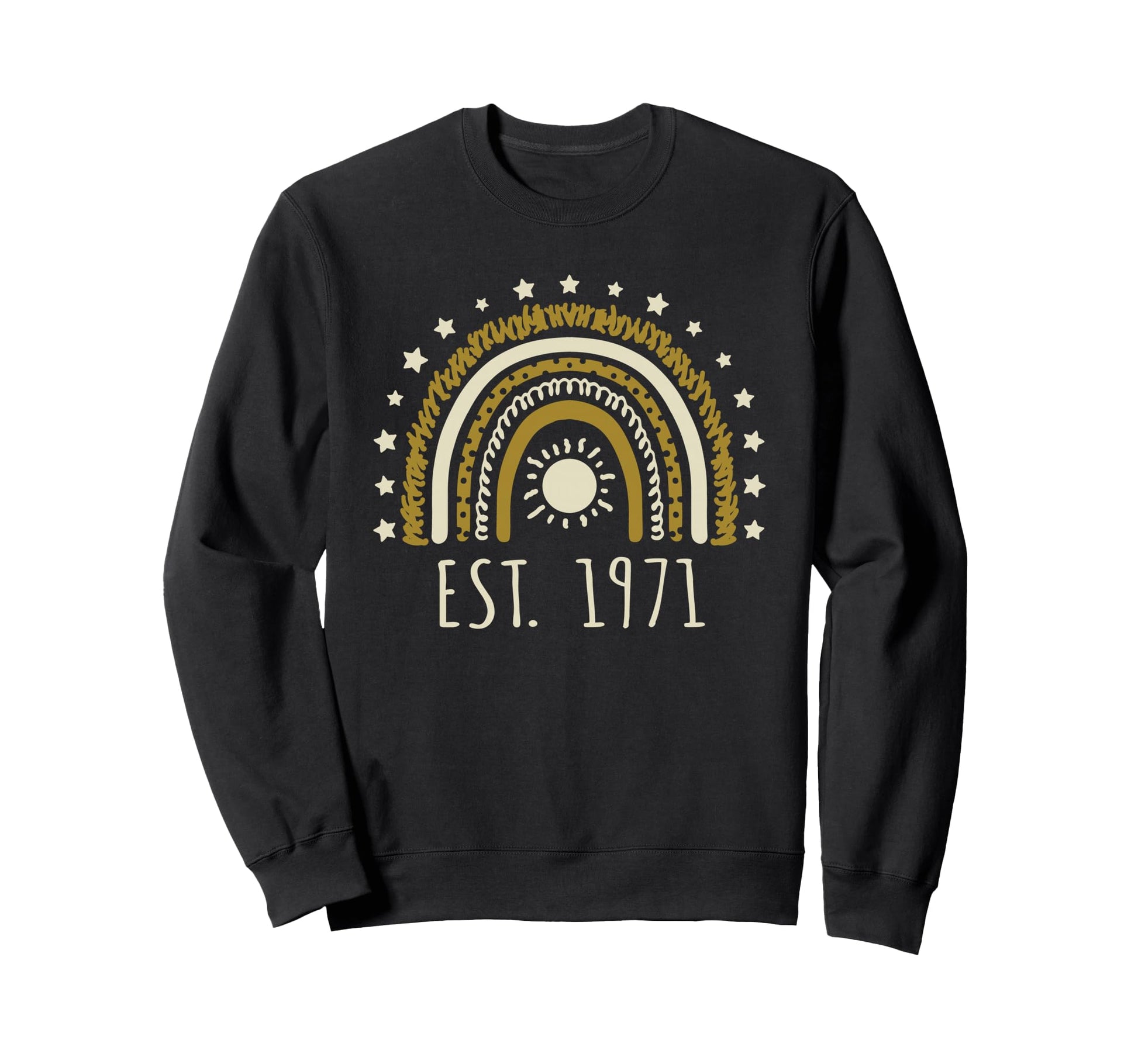 Est 1971 Rainbow Established 1971 Sweatshirt - Casual Everyday Wear Unisex - T-Shirt, Sweatshirt, Hoodie