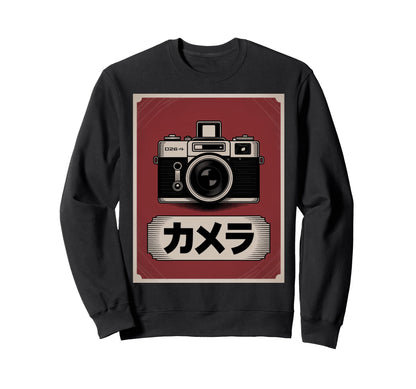 Japanese Analog Slr Camera Photographer Sweatshirt - Trendy Graphic Unisex - T-Shirt, Sweatshirt, Hoodie