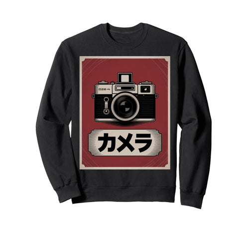 Japanese Analog Slr Camera Photographer Sweatshirt - Trendy Graphic Unisex - T-Shirt, Sweatshirt, Hoodie