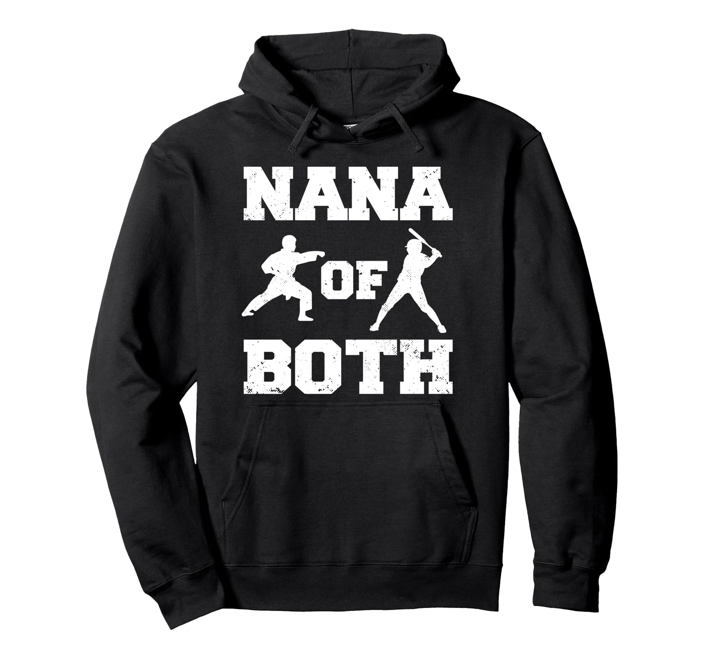 Nana Both Funny Baseball And Karate Hoodie - Custom Art Print Men Women - T-Shirt, Sweatshirt, Hoodie