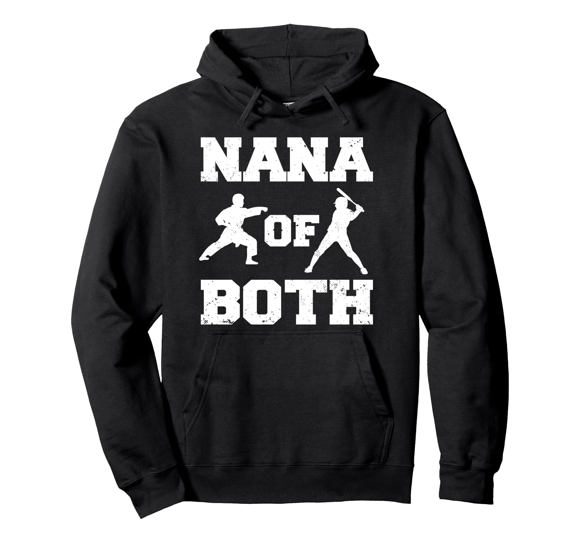Nana Both Funny Baseball And Karate Hoodie - Custom Art Print Men Women - T-Shirt, Sweatshirt, Hoodie