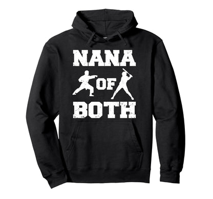 Nana Both Funny Baseball And Karate Hoodie - Custom Art Print Men Women - T-Shirt, Sweatshirt, Hoodie