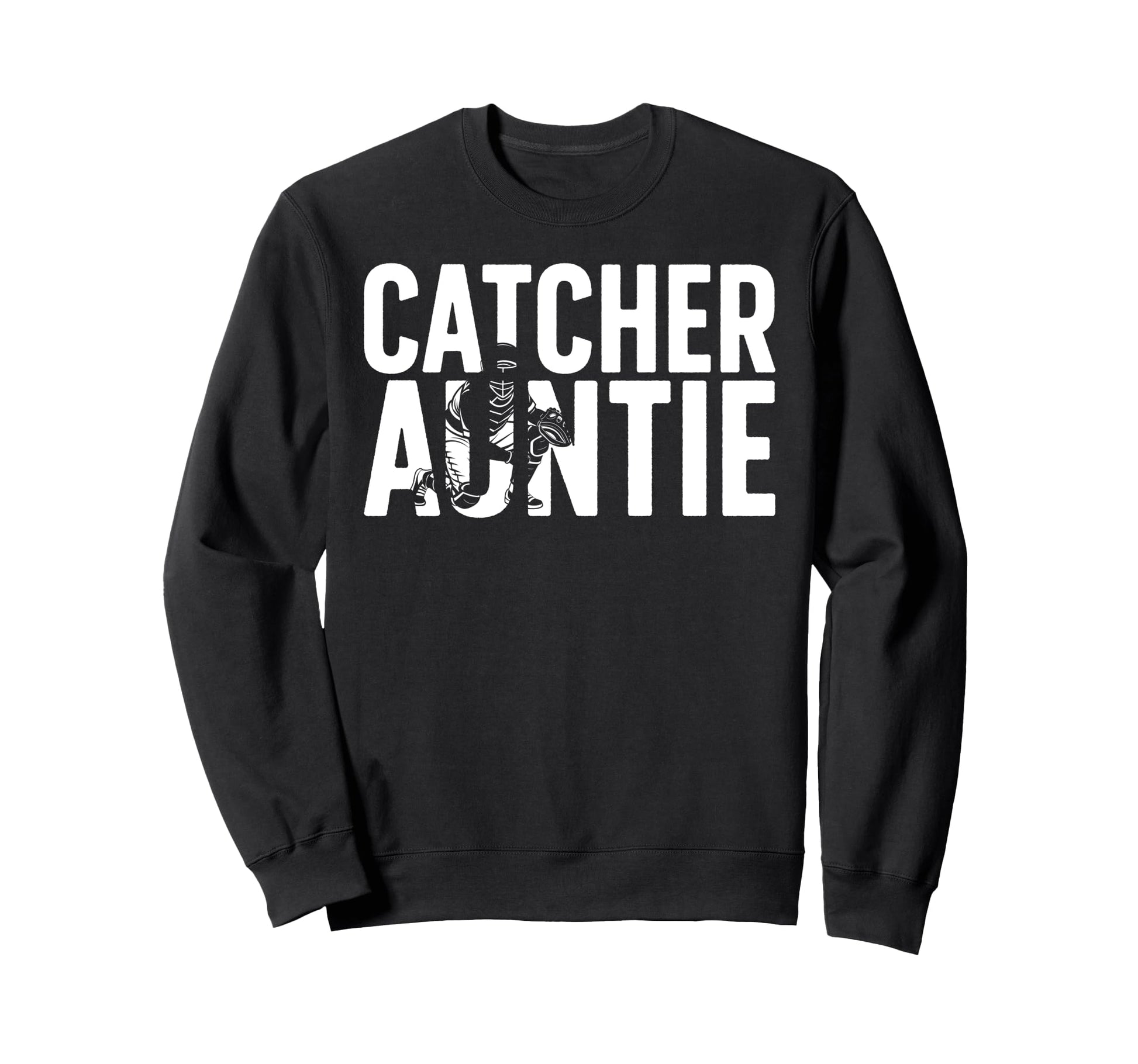 Baseball Catcher Auntie Baseball Sweatshirt - Aesthetic Graphic Unisex - T-Shirt, Sweatshirt, Hoodie