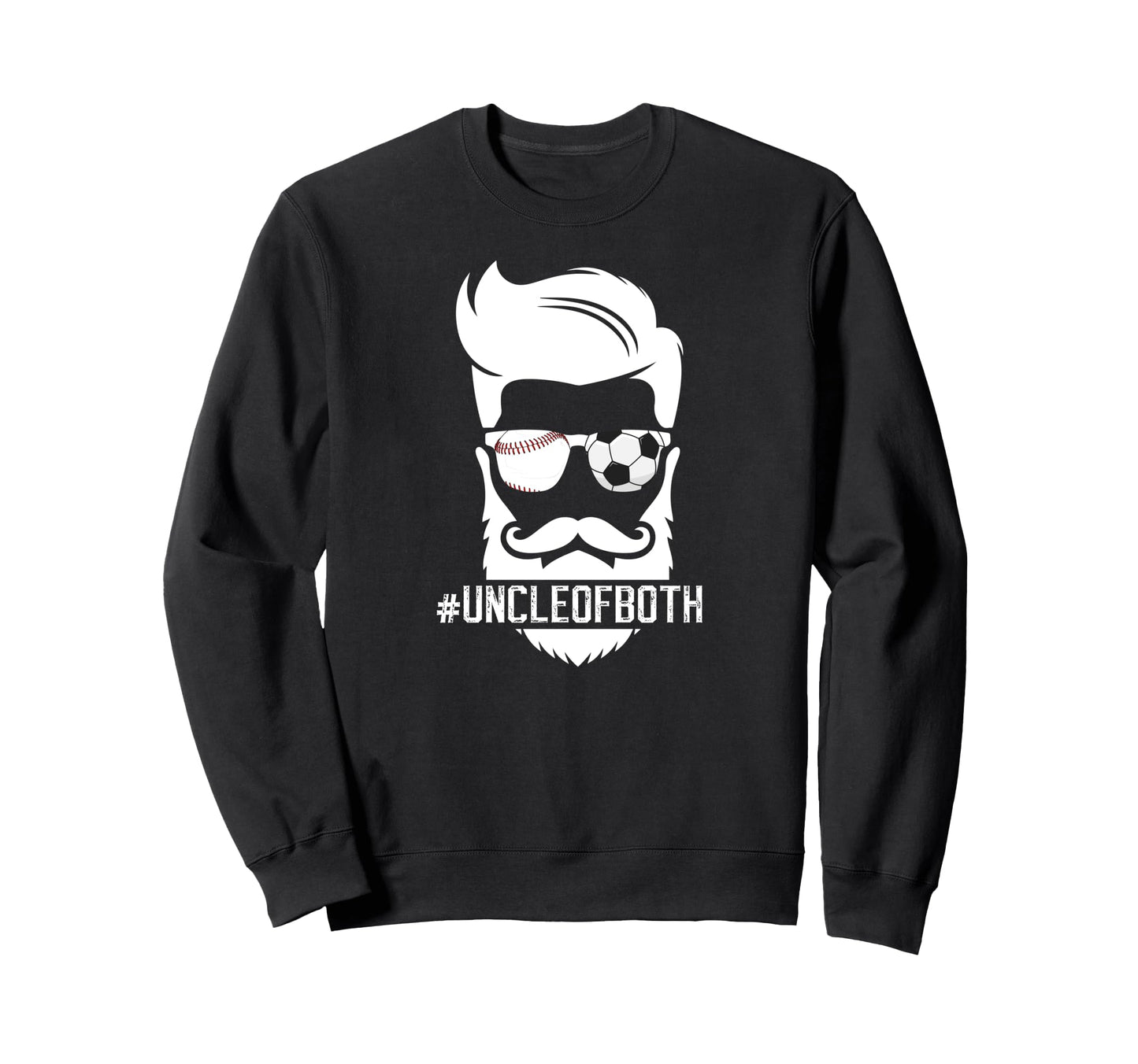 Uncle Both Baseball Soccer Uncle Sweatshirt - Minimalist Print for Adults - T-Shirt, Sweatshirt, Hoodie