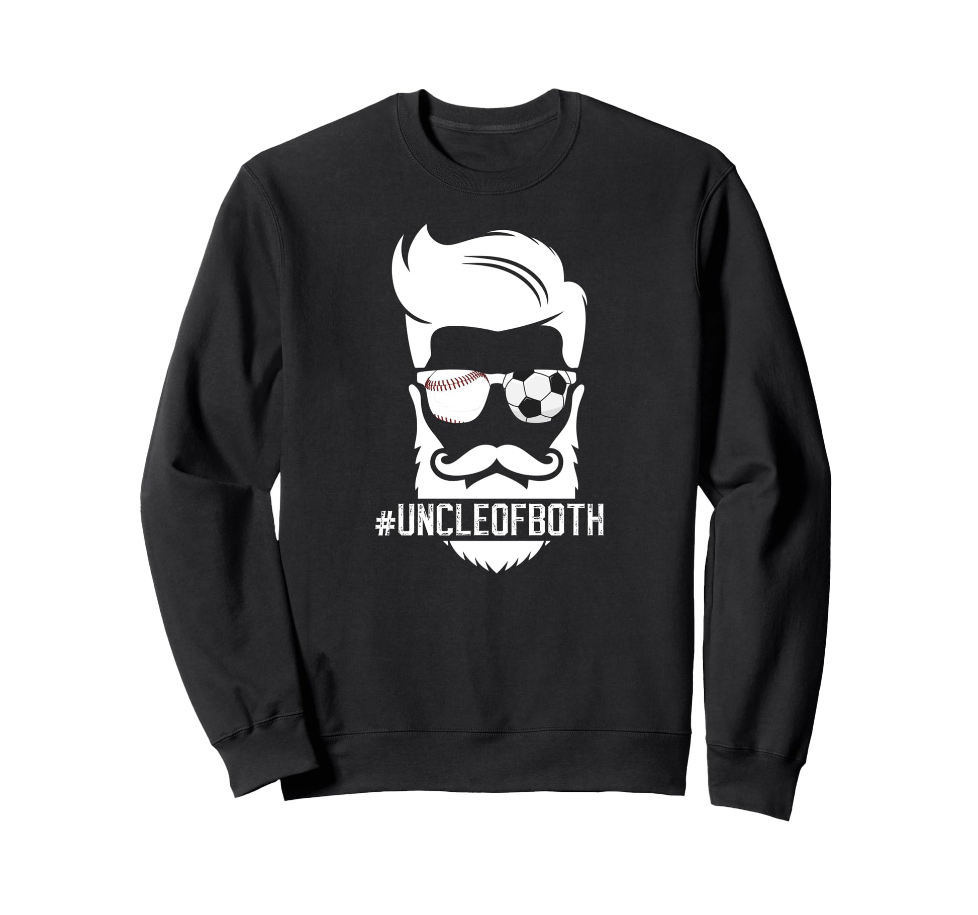 Uncle Both Baseball Soccer Uncle Sweatshirt - Minimalist Print for Adults - T-Shirt, Sweatshirt, Hoodie