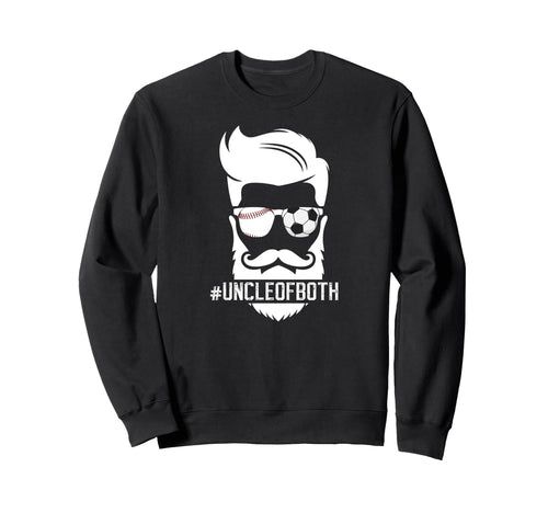 Uncle Both Baseball Soccer Uncle Sweatshirt - Minimalist Print for Adults - T-Shirt, Sweatshirt, Hoodie