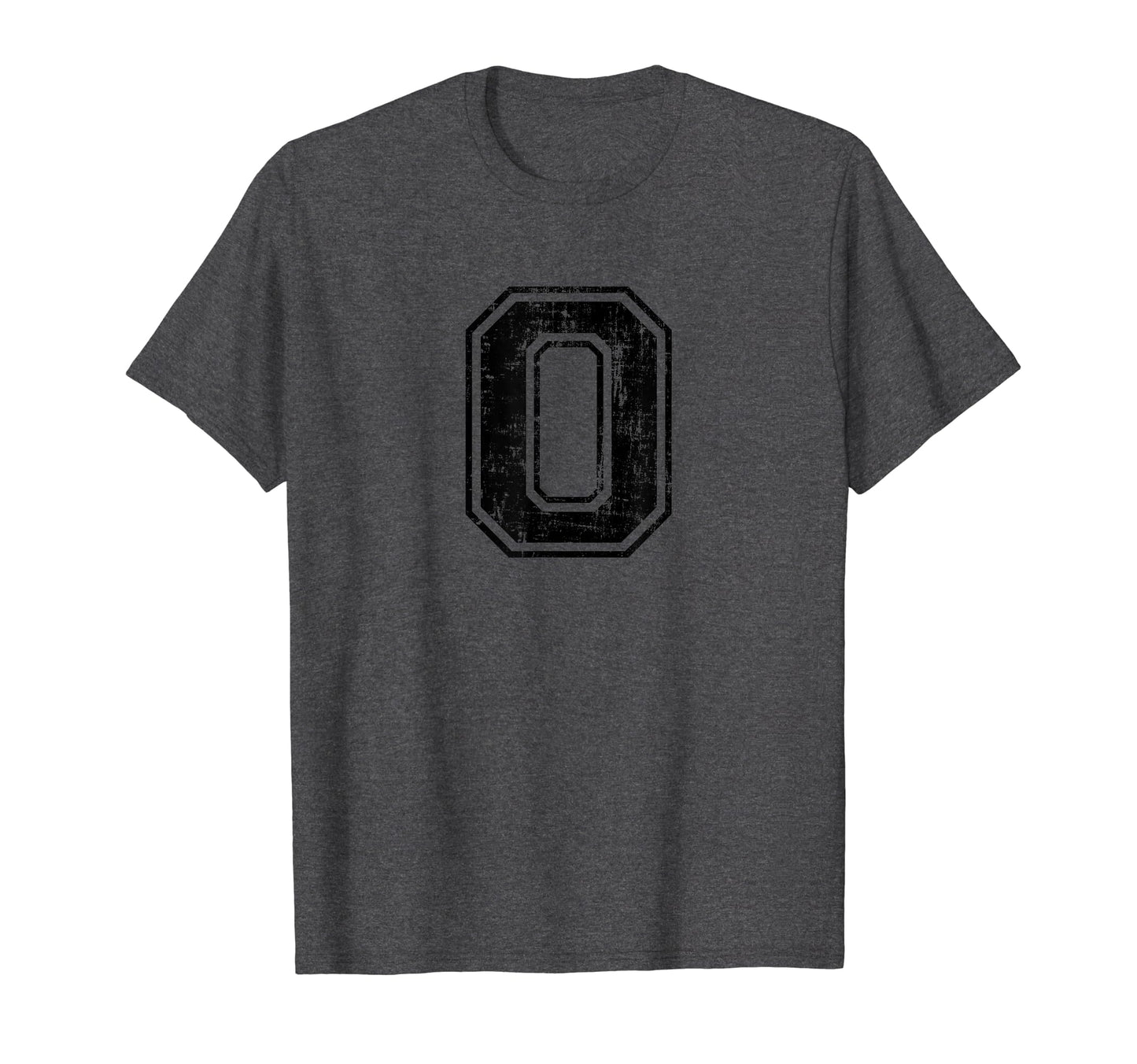 Number 0 Zero Varsity Distressed T-Shirt - Streetwear Style Men Women - T-Shirt, Sweatshirt, Hoodie
