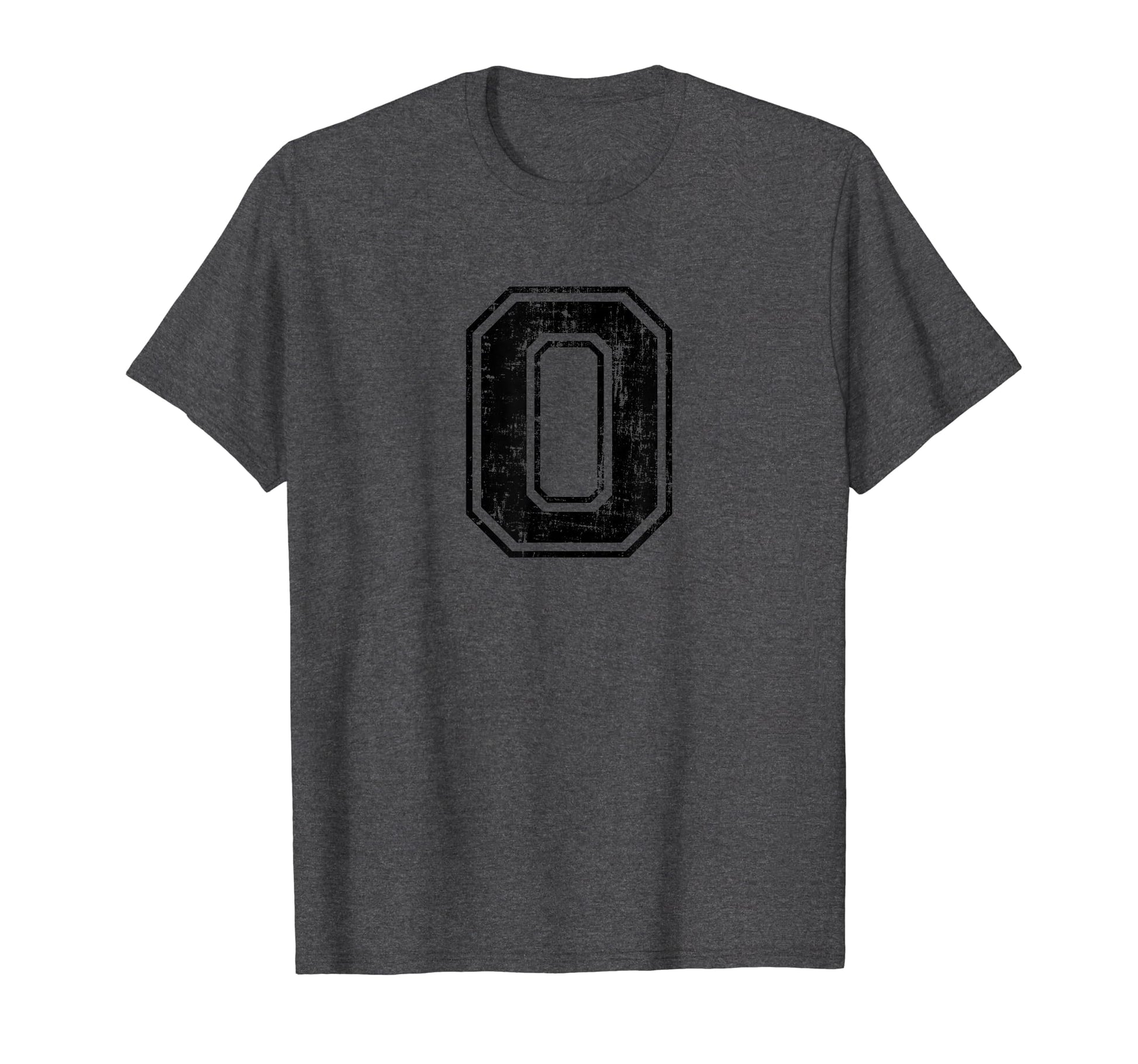 Number 0 Zero Varsity Distressed T-Shirt - Streetwear Style Men Women - T-Shirt, Sweatshirt, Hoodie