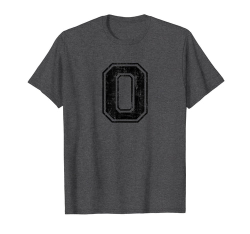 Number 0 Zero Varsity Distressed T-Shirt - Streetwear Style Men Women - T-Shirt, Sweatshirt, Hoodie