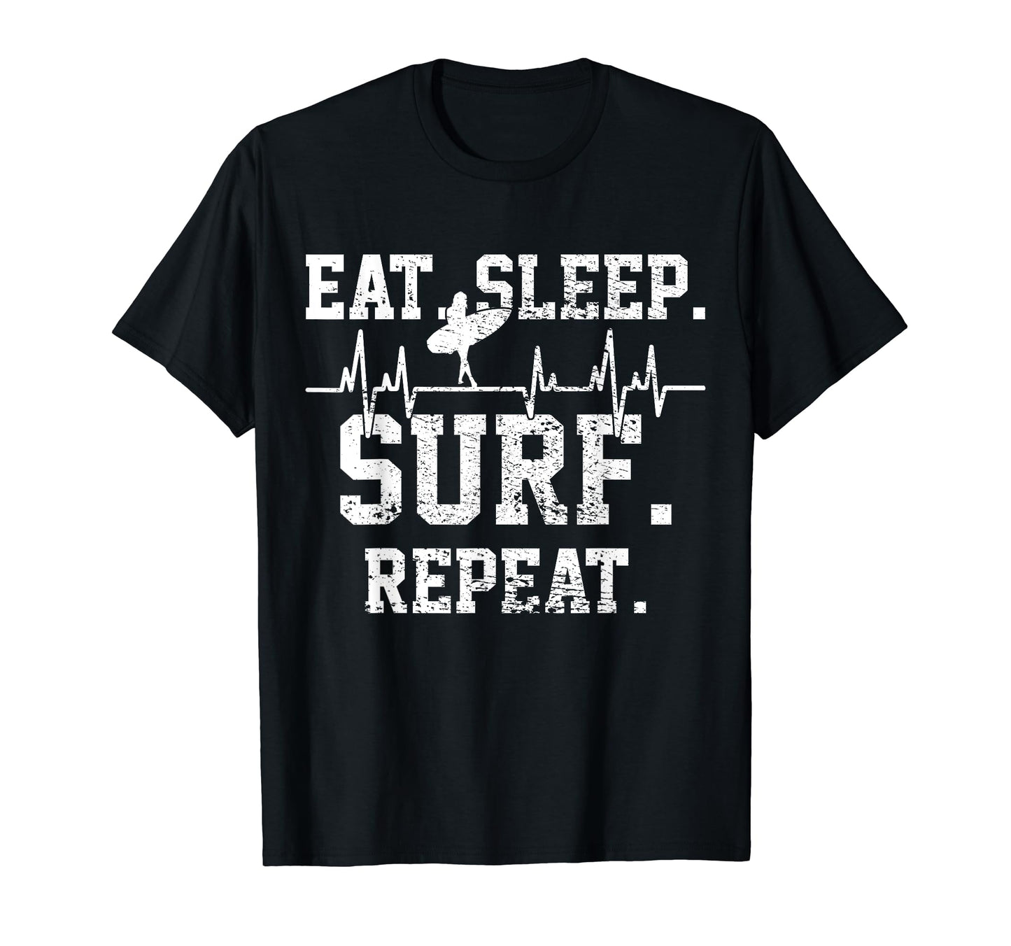 Surf Heartbeat T-Shirt - Trendy Graphic Men Women - T-Shirt, Sweatshirt, Hoodie