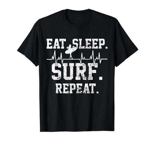 Surf Heartbeat T-Shirt - Trendy Graphic Men Women - T-Shirt, Sweatshirt, Hoodie