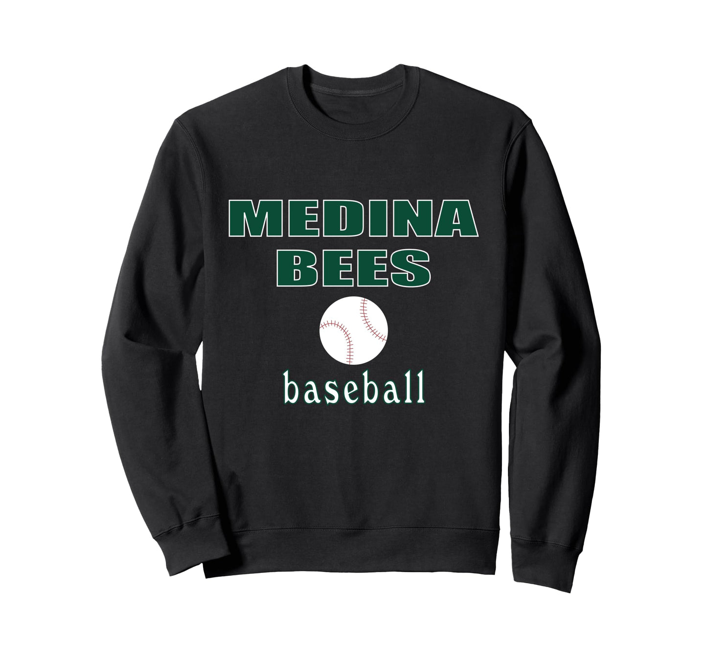 Medina Baseball Hometown Family Sweatshirt - Minimalist Print Men Women - T-Shirt, Sweatshirt, Hoodie