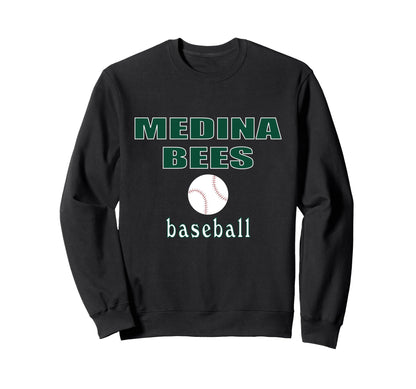 Medina Baseball Hometown Family Sweatshirt - Minimalist Print Men Women - T-Shirt, Sweatshirt, Hoodie