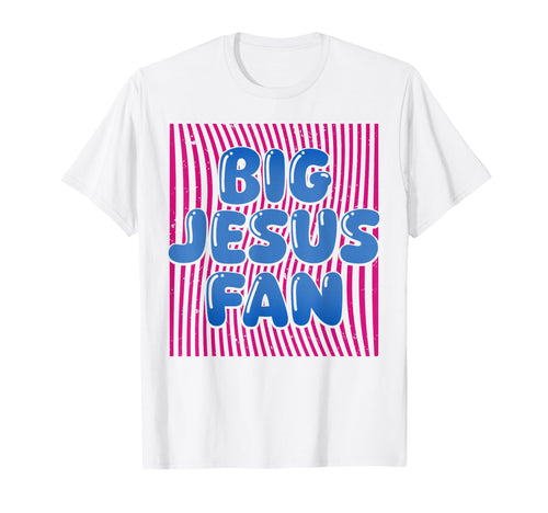 Big Jesus Fan Stripes Christian T-Shirt - Unique Graphic Unisex - T-Shirt, Sweatshirt, Hoodie