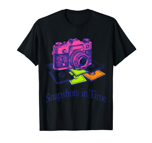 Snapshots Time Camera T-Shirt - Fun Novelty Design Unisex - T-Shirt, Sweatshirt, Hoodie
