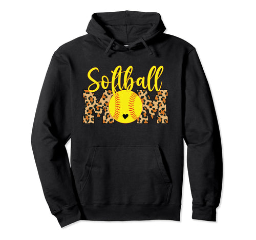 Softball Mom Player Team Mama Sports Mother Hoodie - Trendy Graphic Unisex - T-Shirt, Sweatshirt, Hoodie